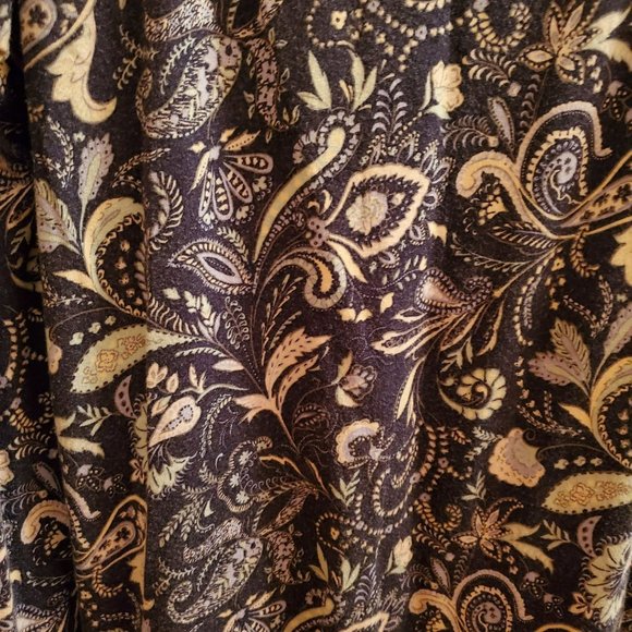 J.Jill Long Sleeve Tunic, Women's Top, Size S, Blue Floral Scoop Neck - Picture 3 of 8